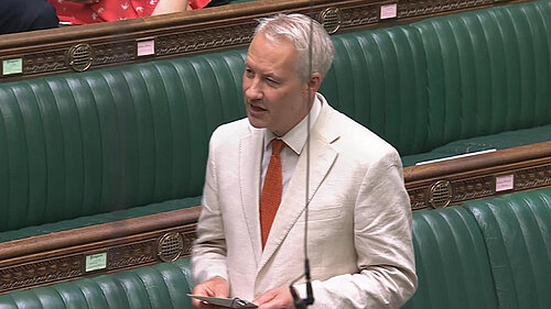 Gideon Amos MP for Taunton and Wellington speaking in Commons carbon budget debate