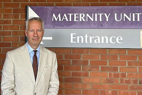 Gideon Amos visits Musgrove Park Maternity Unit