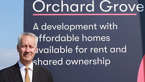 Gideon Amos MP at Orchard Grove