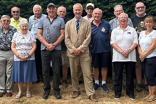 Gideon Amos visits Forces veterans in Wellington