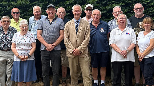 Gideon Amos visits Forces veterans in Wellington
