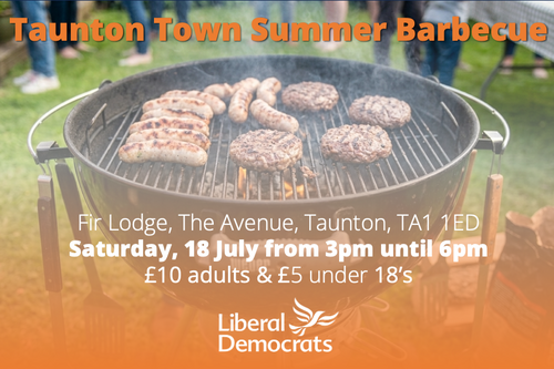 Lib Dem Taunton Town Summer Barbecue 2026