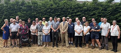 Gideon Amos visits Forces veterans in Wellington