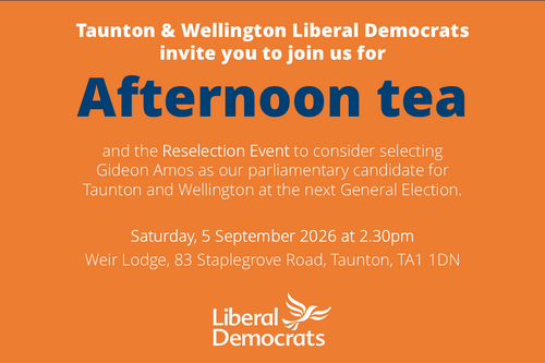 Taunton and Wellington Liberal Democrats General Meeting September 2026