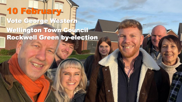 George Western Lib Dem candidate in Wellington Town Council Rockwell Green Ward by-election