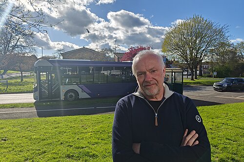David Northey campaigns for better bus service